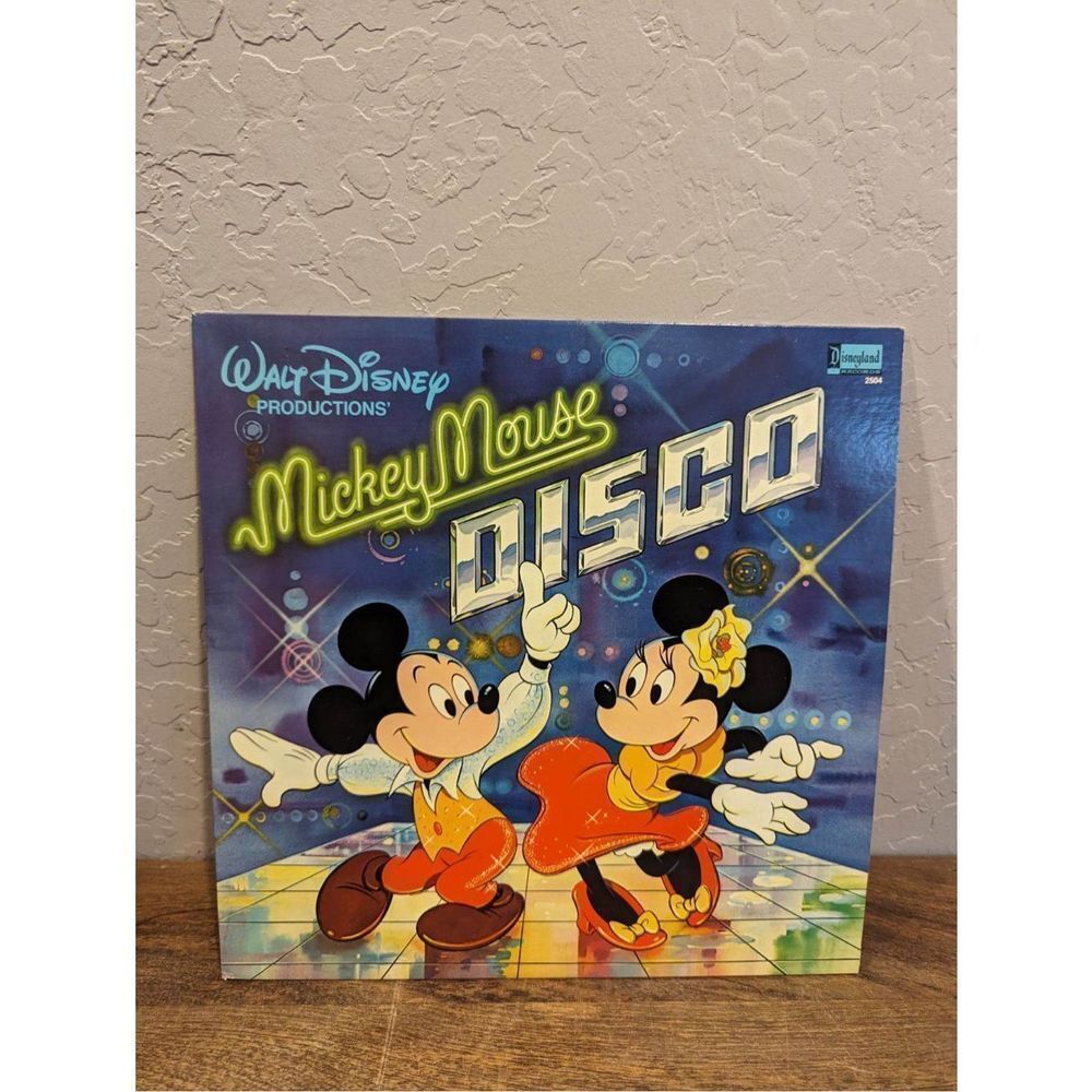 Mickey Mouse Disco Vinyl Record LP Walt Disney Productions New